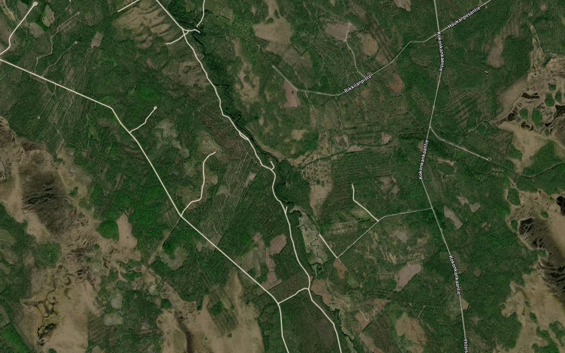 Satellite map of the Inkosenoja