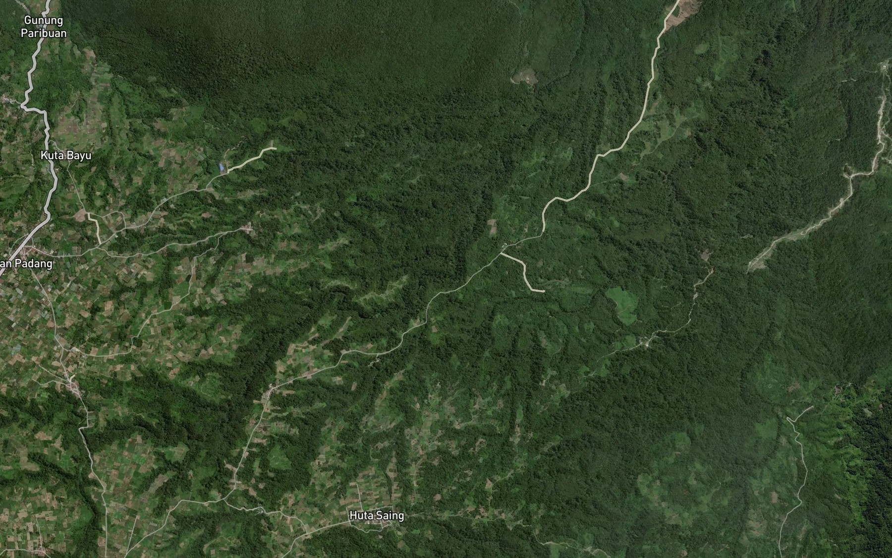 Satellite map of the Bah Palu