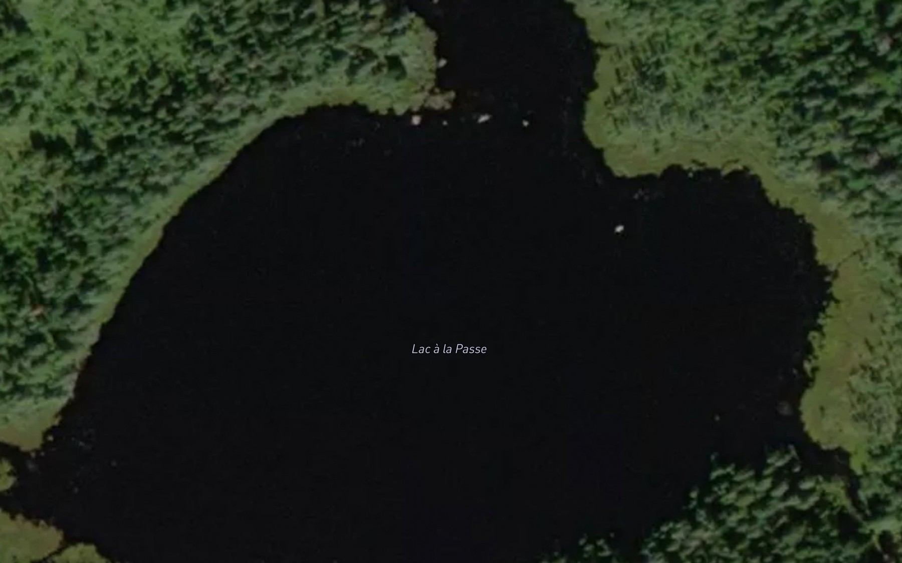 Satellite map of the Lac a la Passe