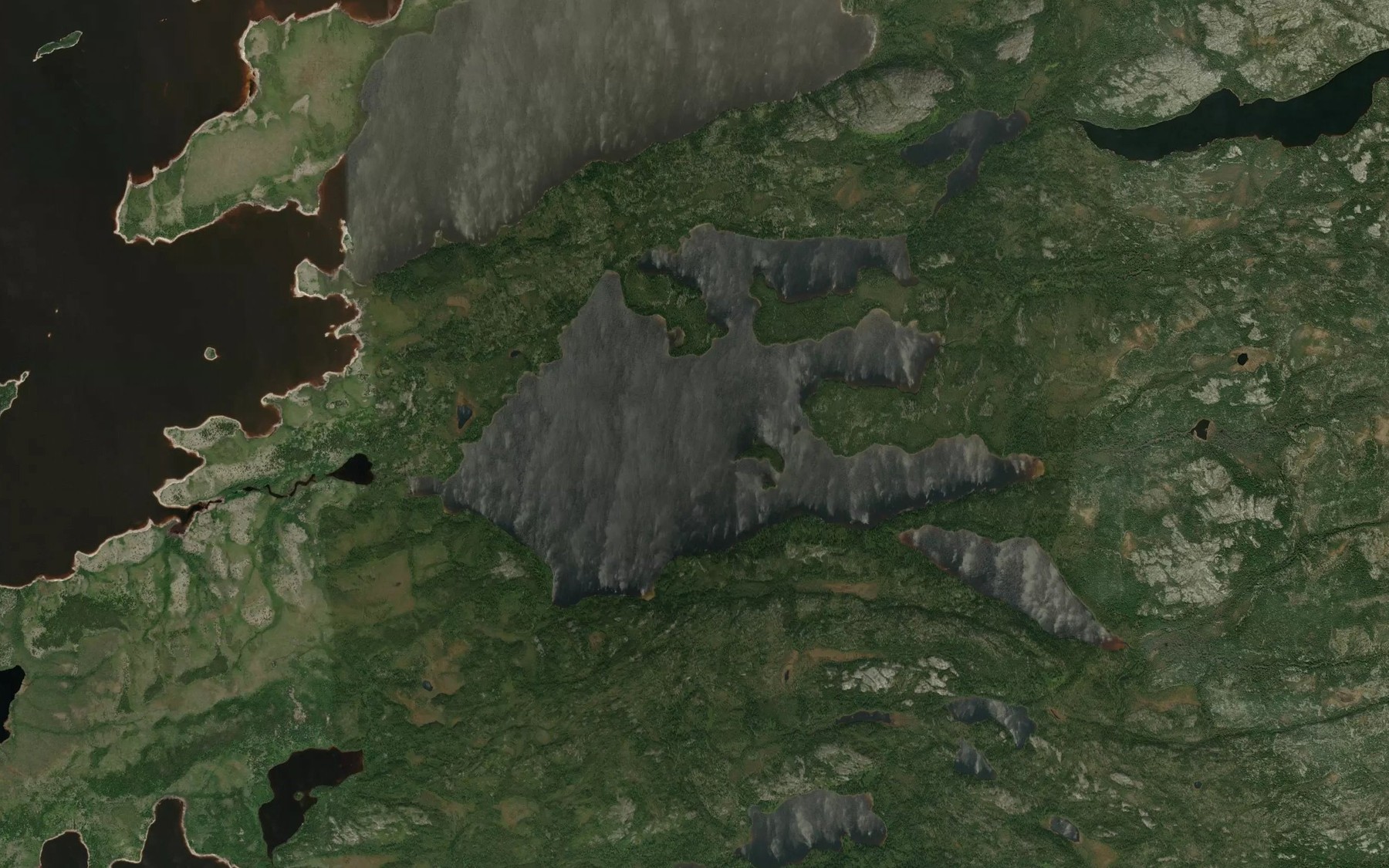 Satellite map of the Lac Amikap