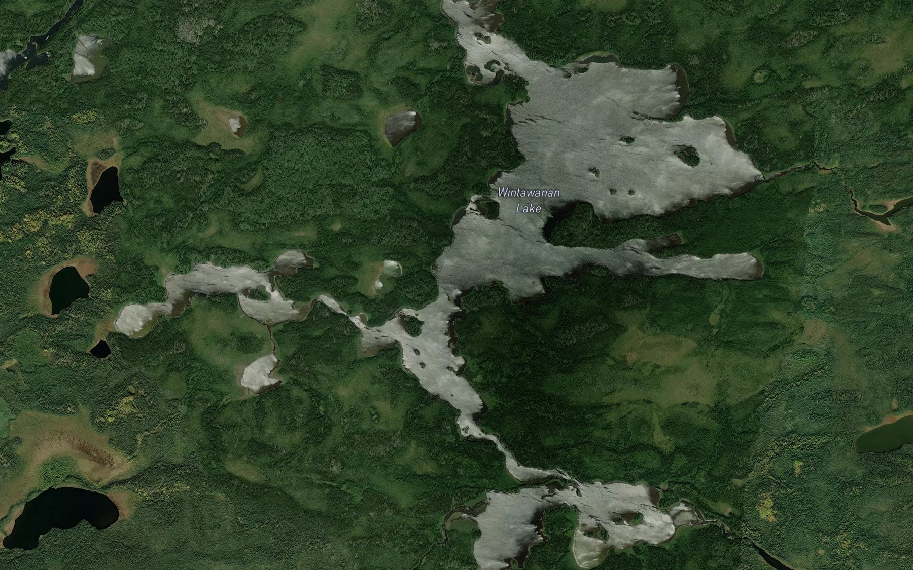 Satellite map of the Wintawanan Lake