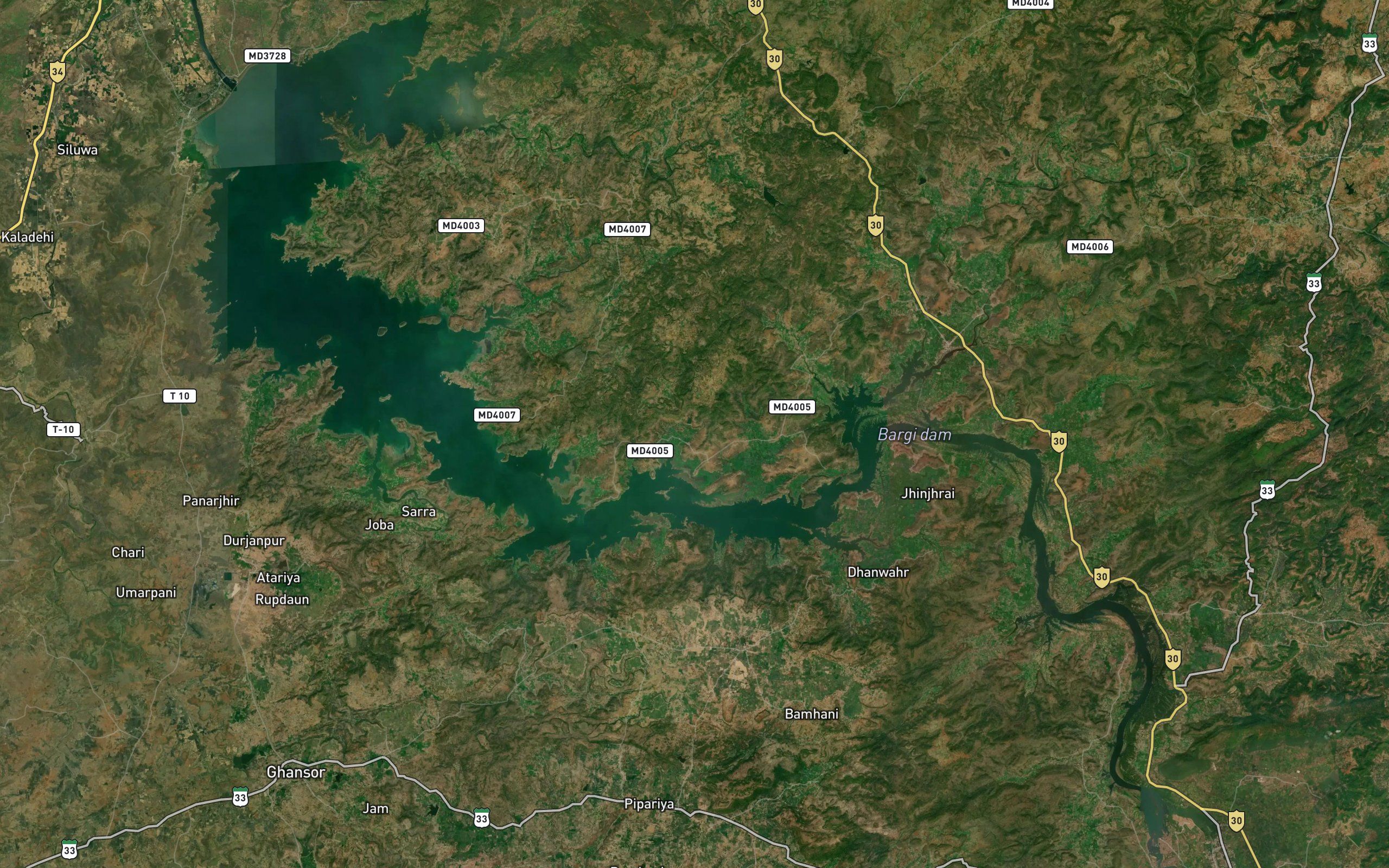 Bargi Dam Reservoir