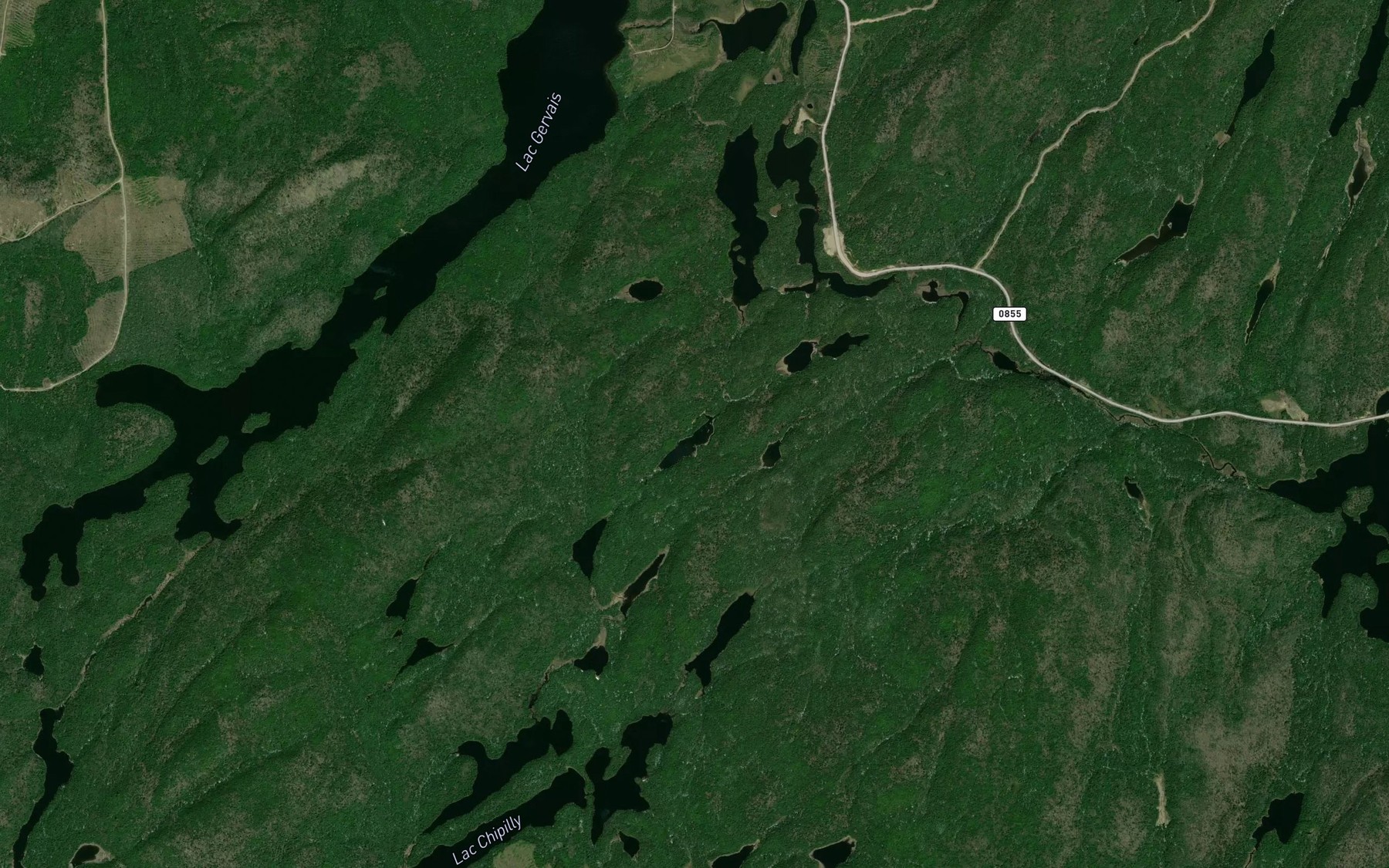 Satellite map of the Lac De Key