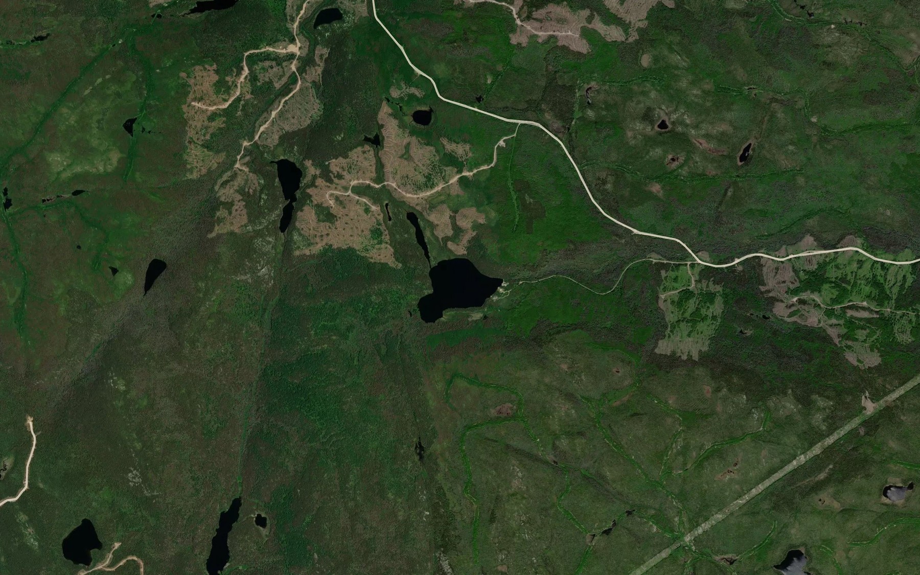 Satellite map of the Lac Micoua