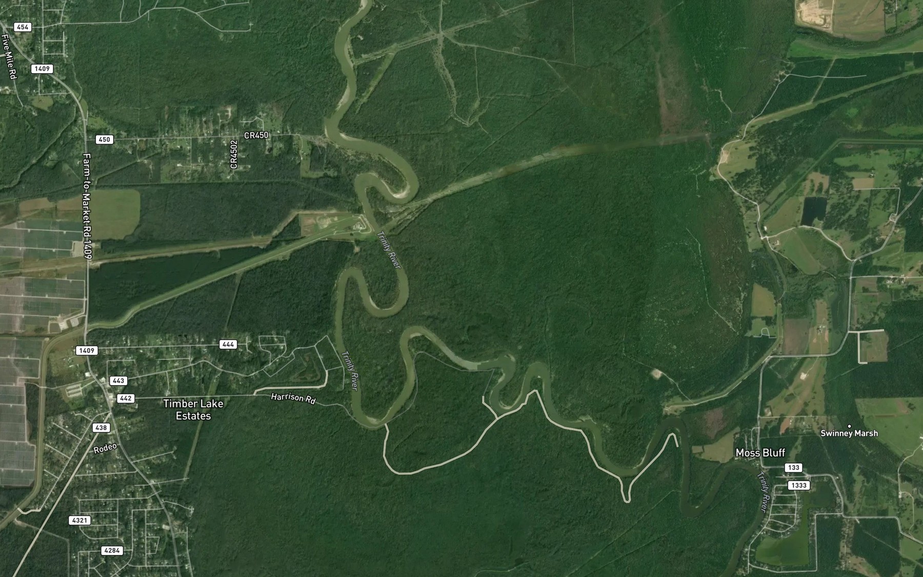 Satellite map of the The Cut Off