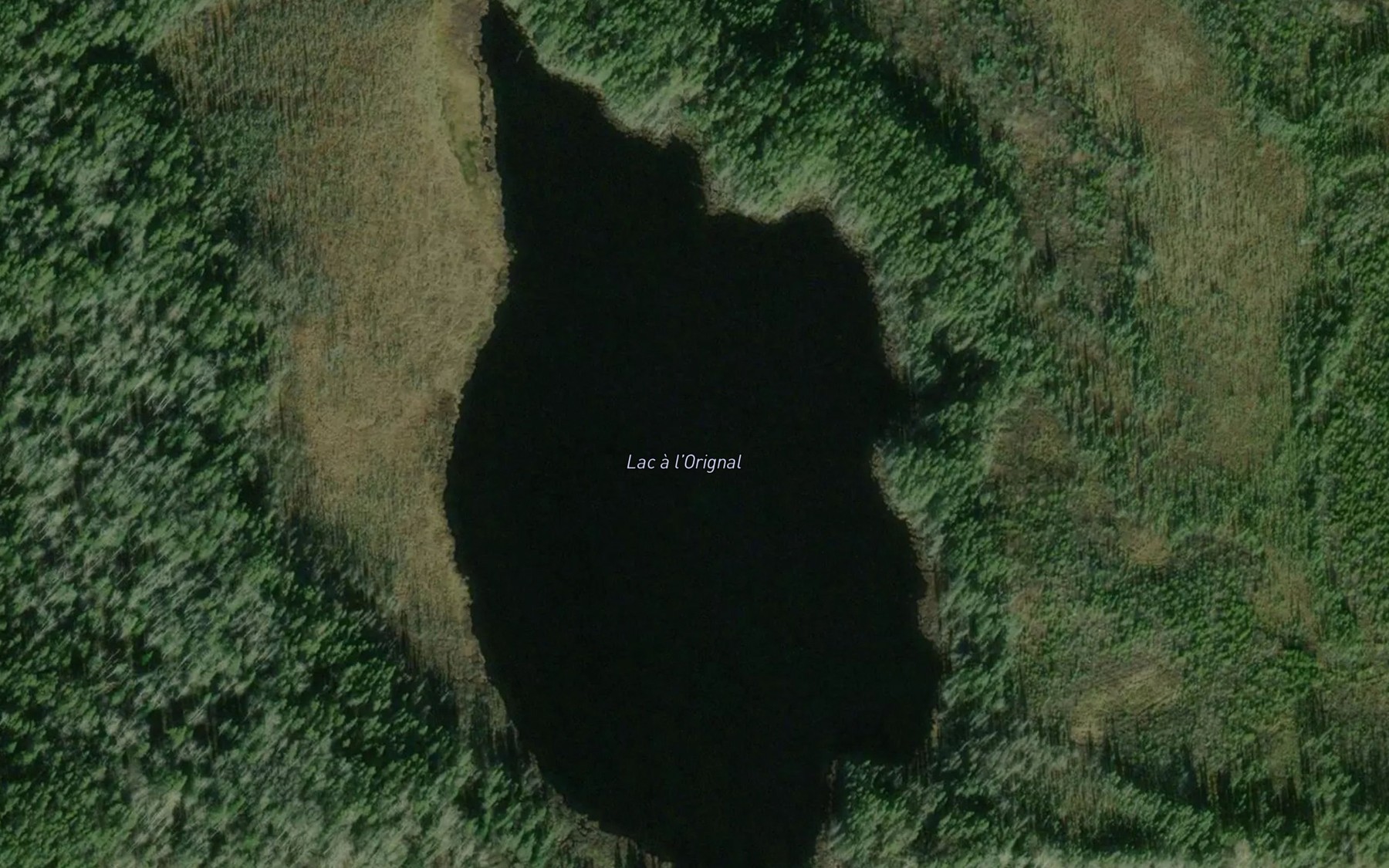 Satellite map of the Lac a l'Orignal