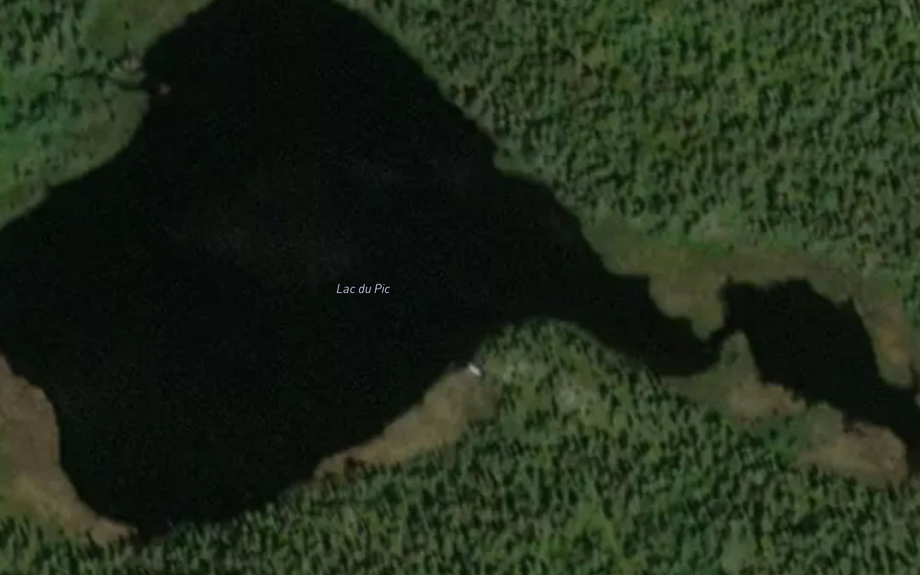Satellite map of the Lac du Pic