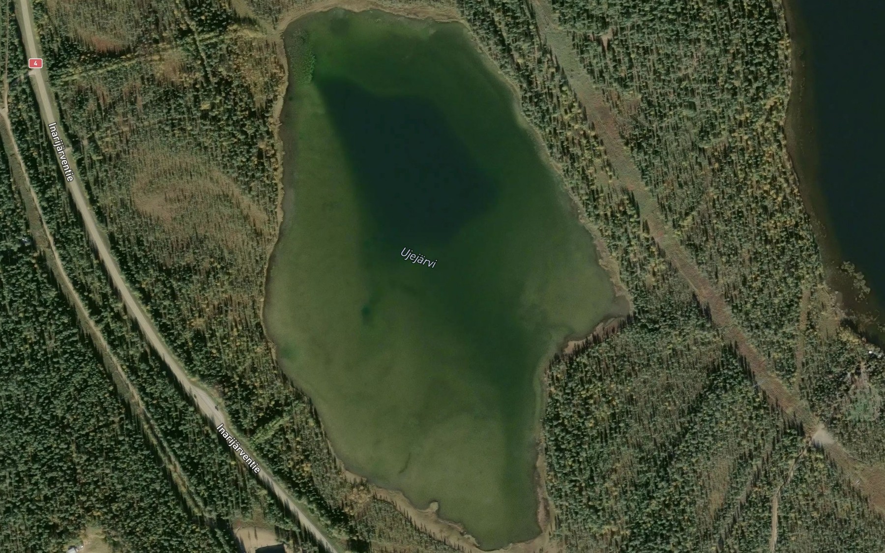 Satellite map of the Ujejarvi