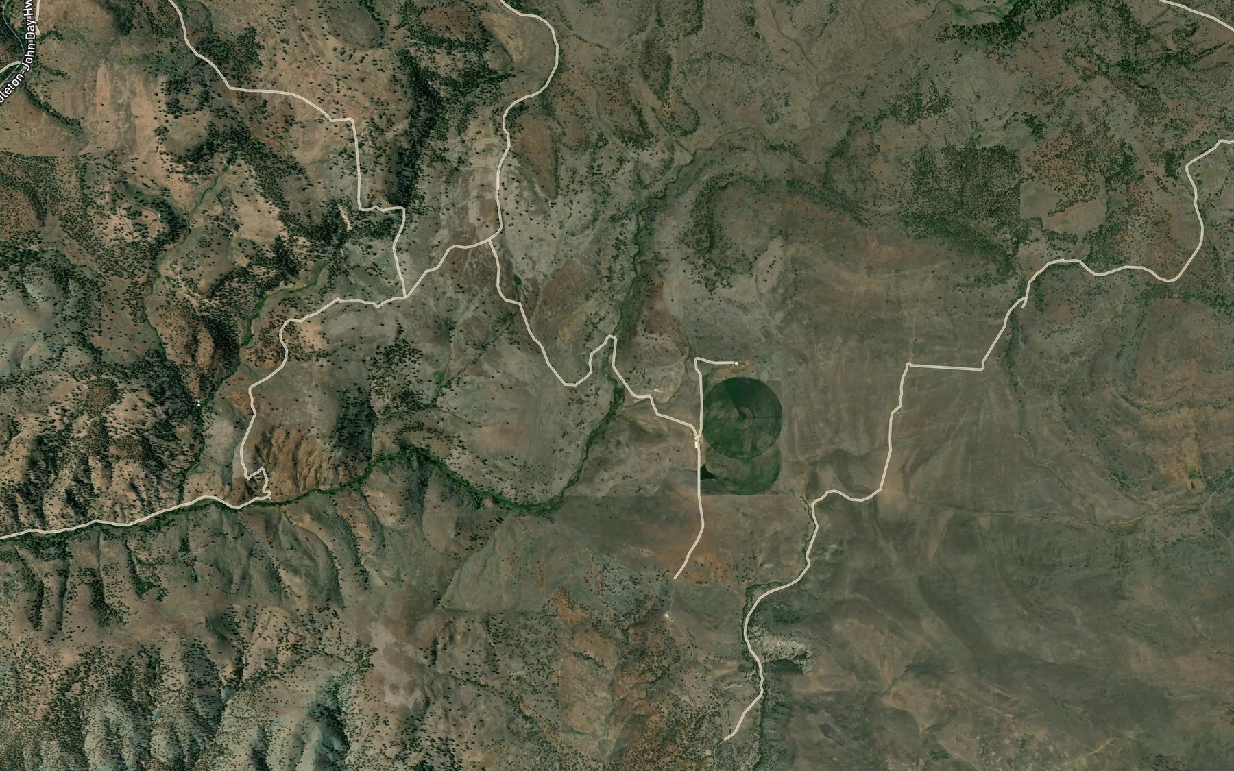 Satellite map of the Big Springs