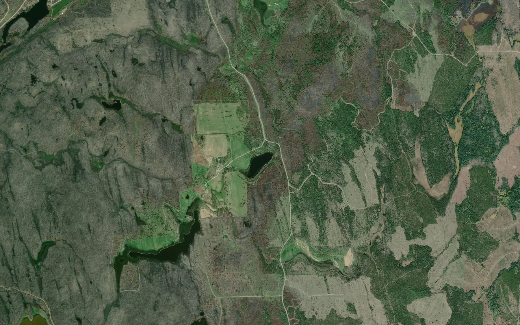 Satellite map of the Bandello Lake
