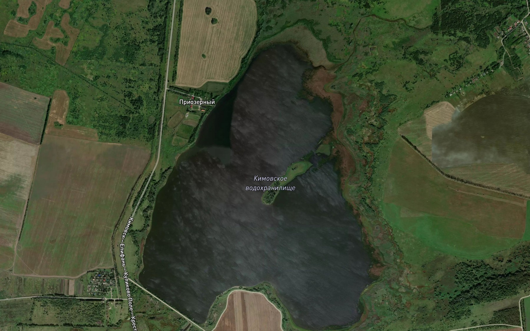 Satellite map of the Kimovskoye Vodokhranilishche