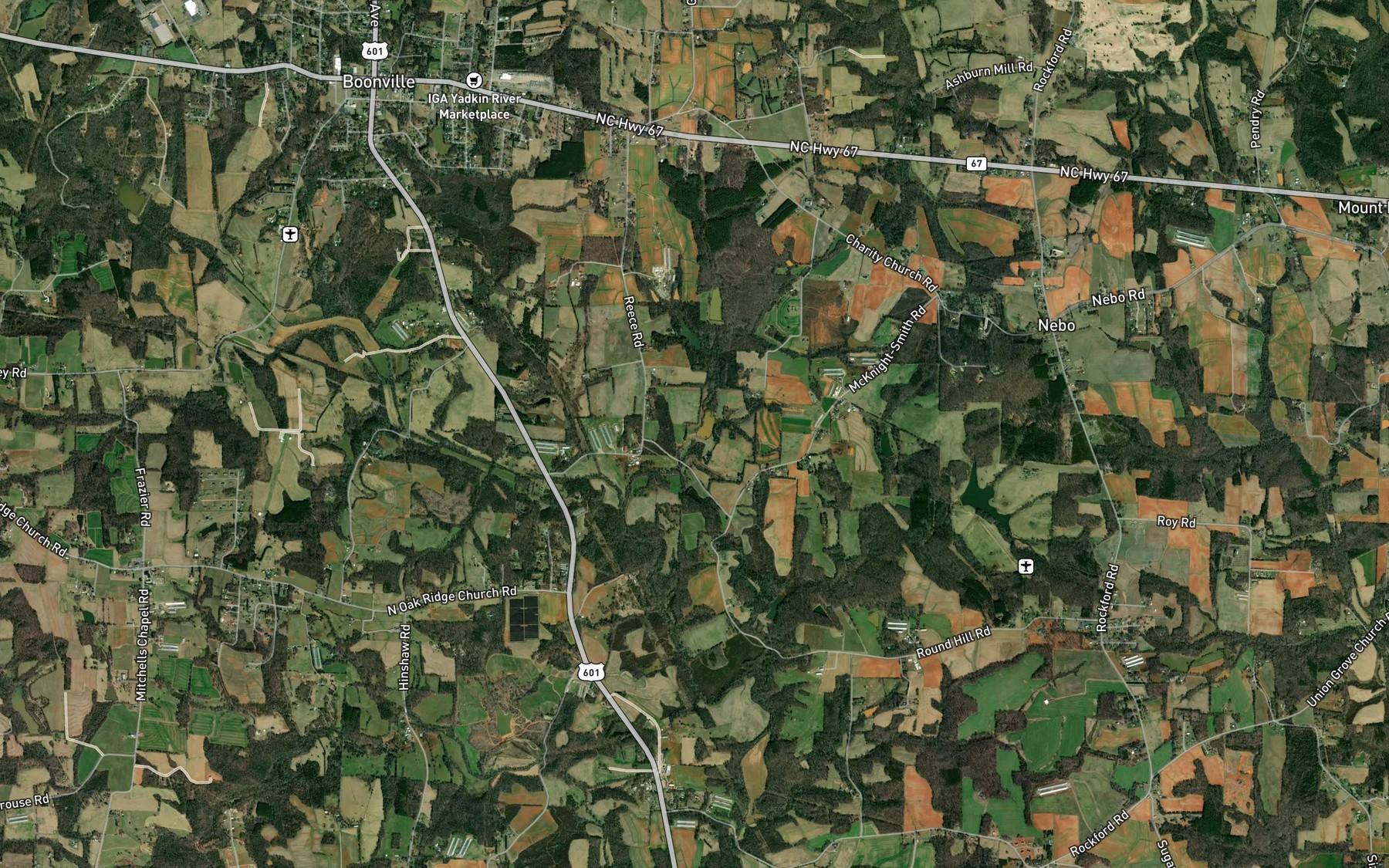 Satellite map of the Twiman Candle Lake
