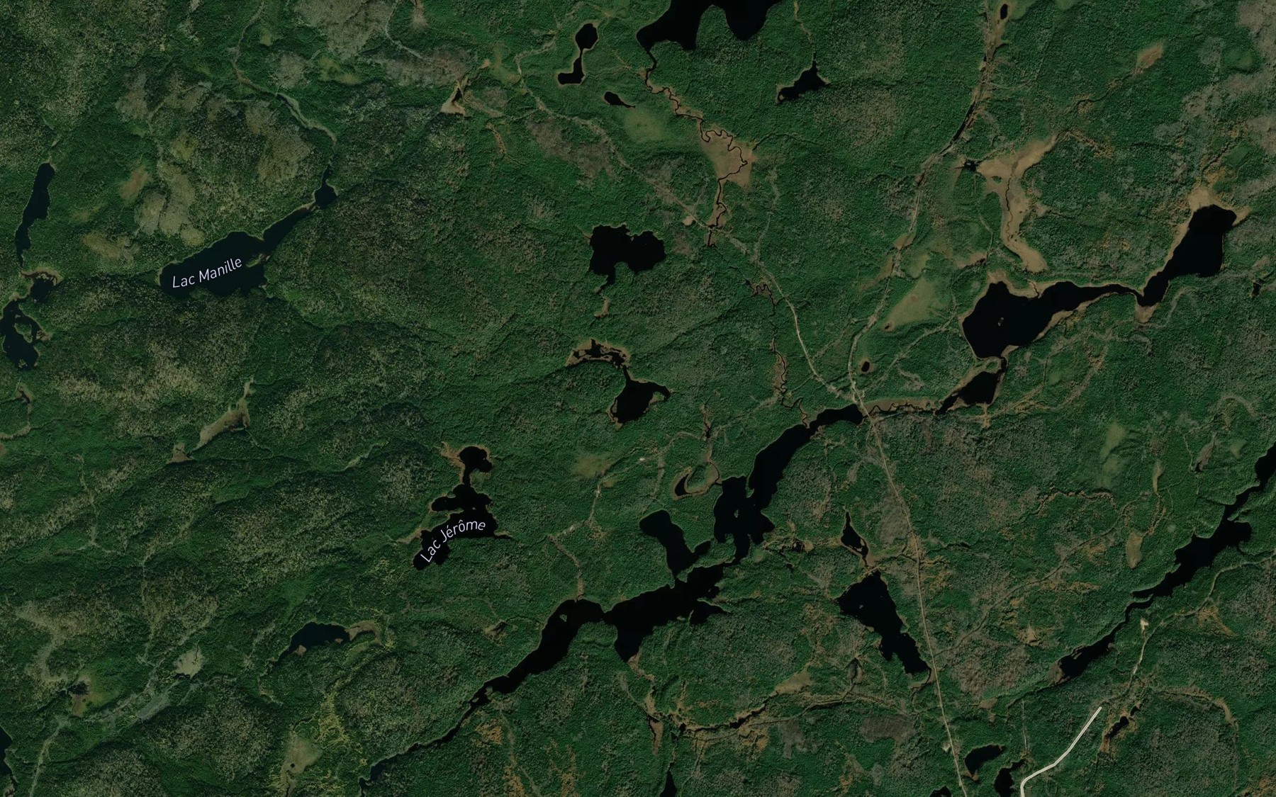 Satellite map of the Lac de l'Asperge