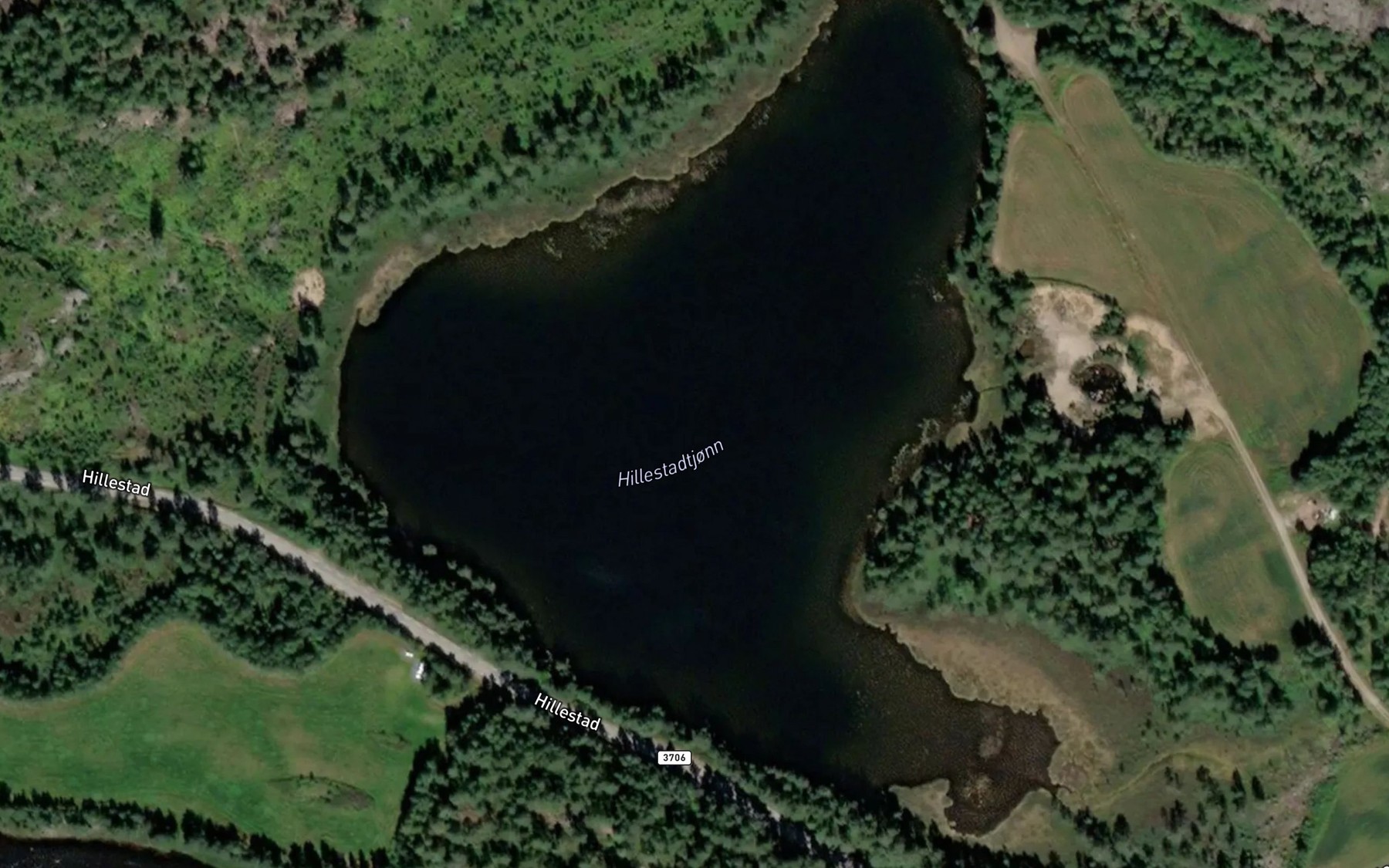 Satellite map of the Hillestadtjonn