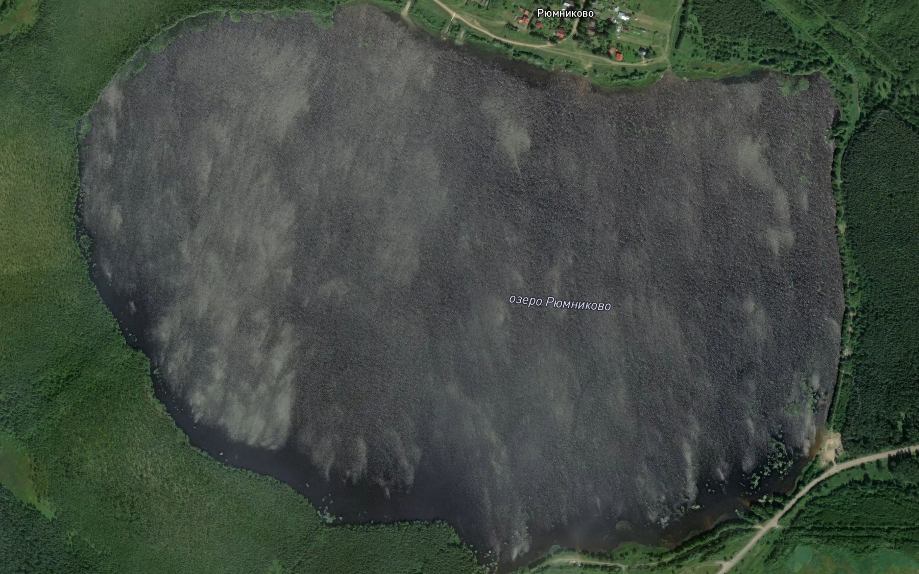 Satellite map of the Ozero Ryumnikovo