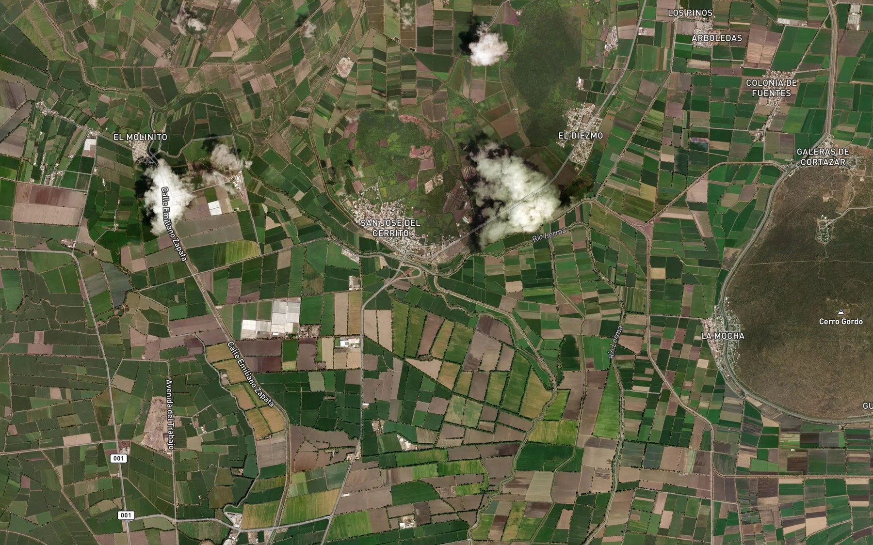 Satellite map of the Bajo Salamanca