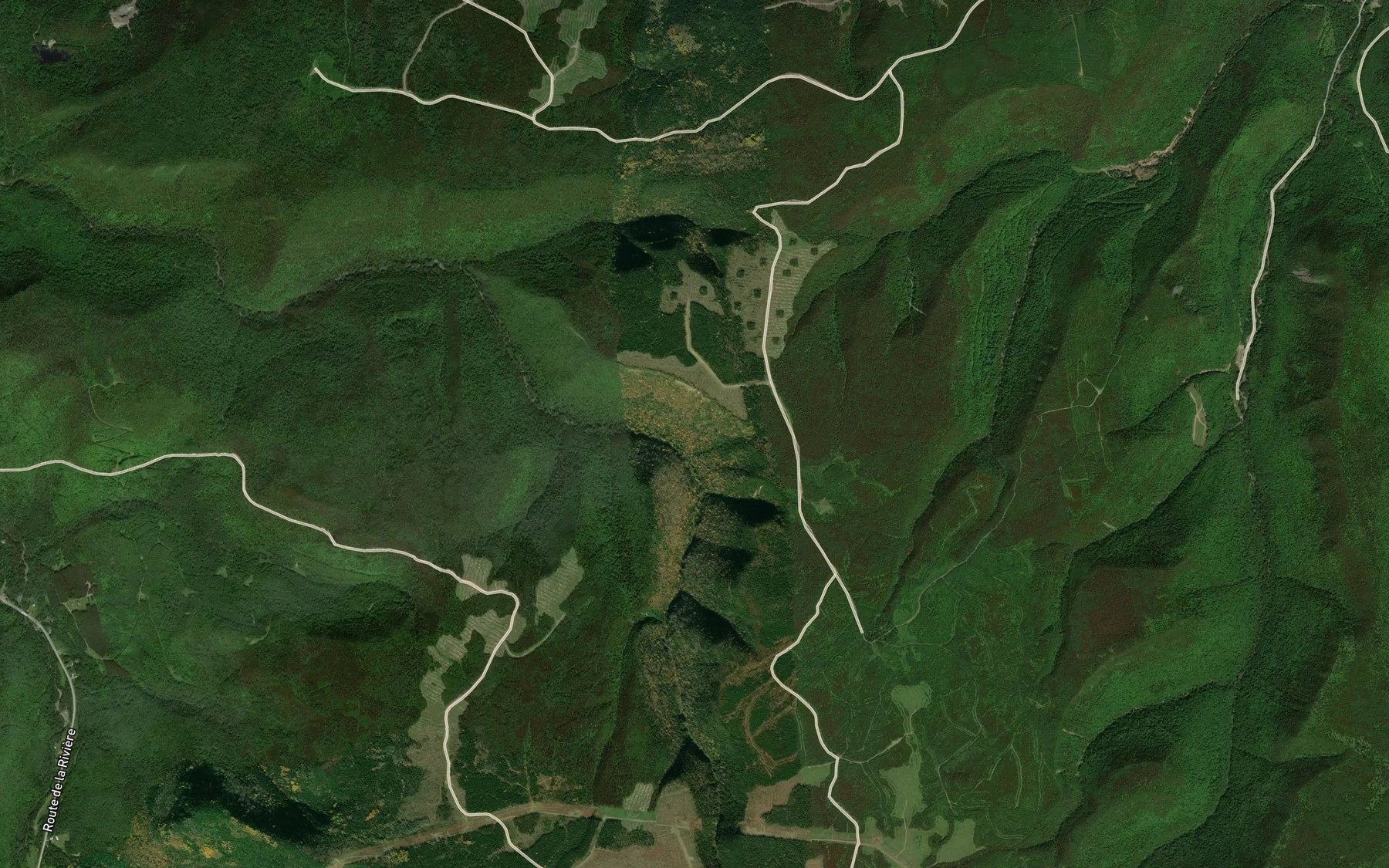 Satellite map of the Coulee a Chevreuils