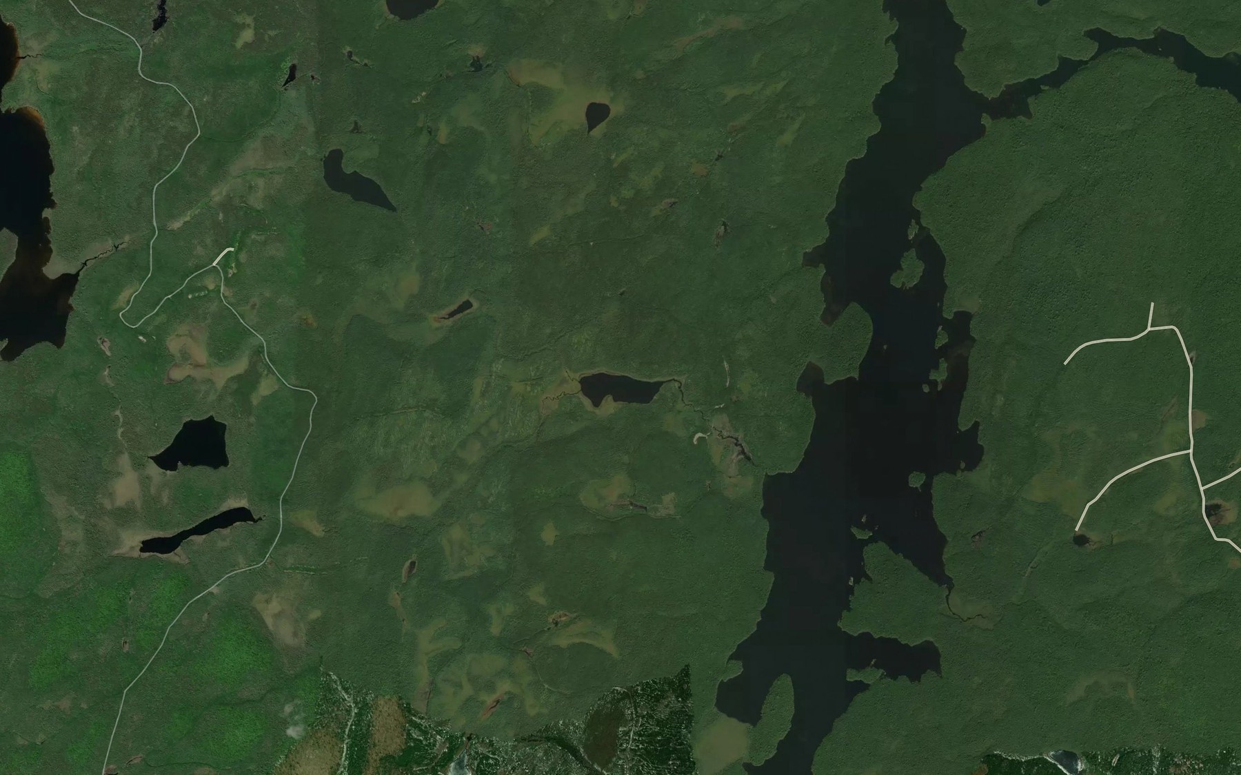 Satellite map of the Lac Esiban