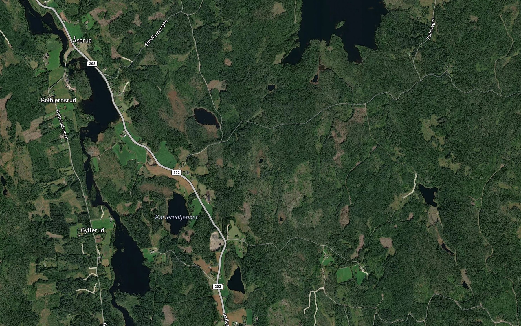 Satellite map of the Jerntjern
