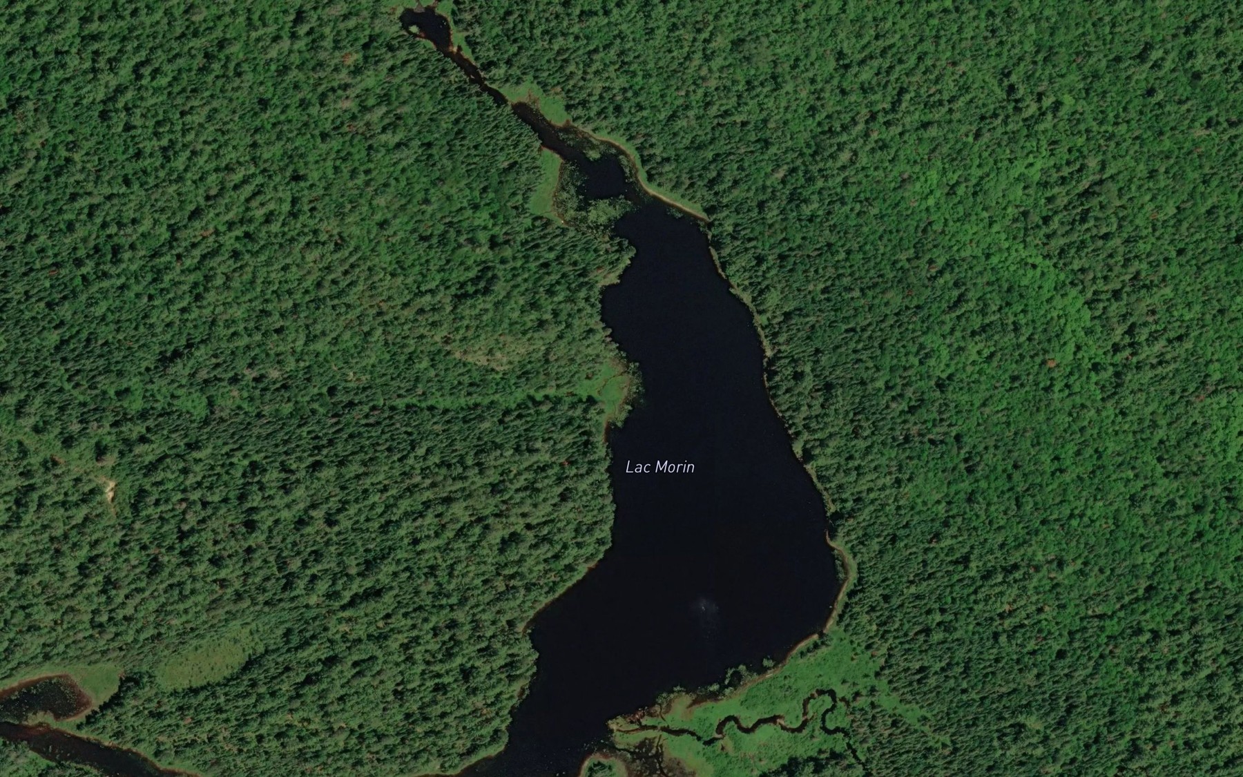 Satellite map of the Lac Morin