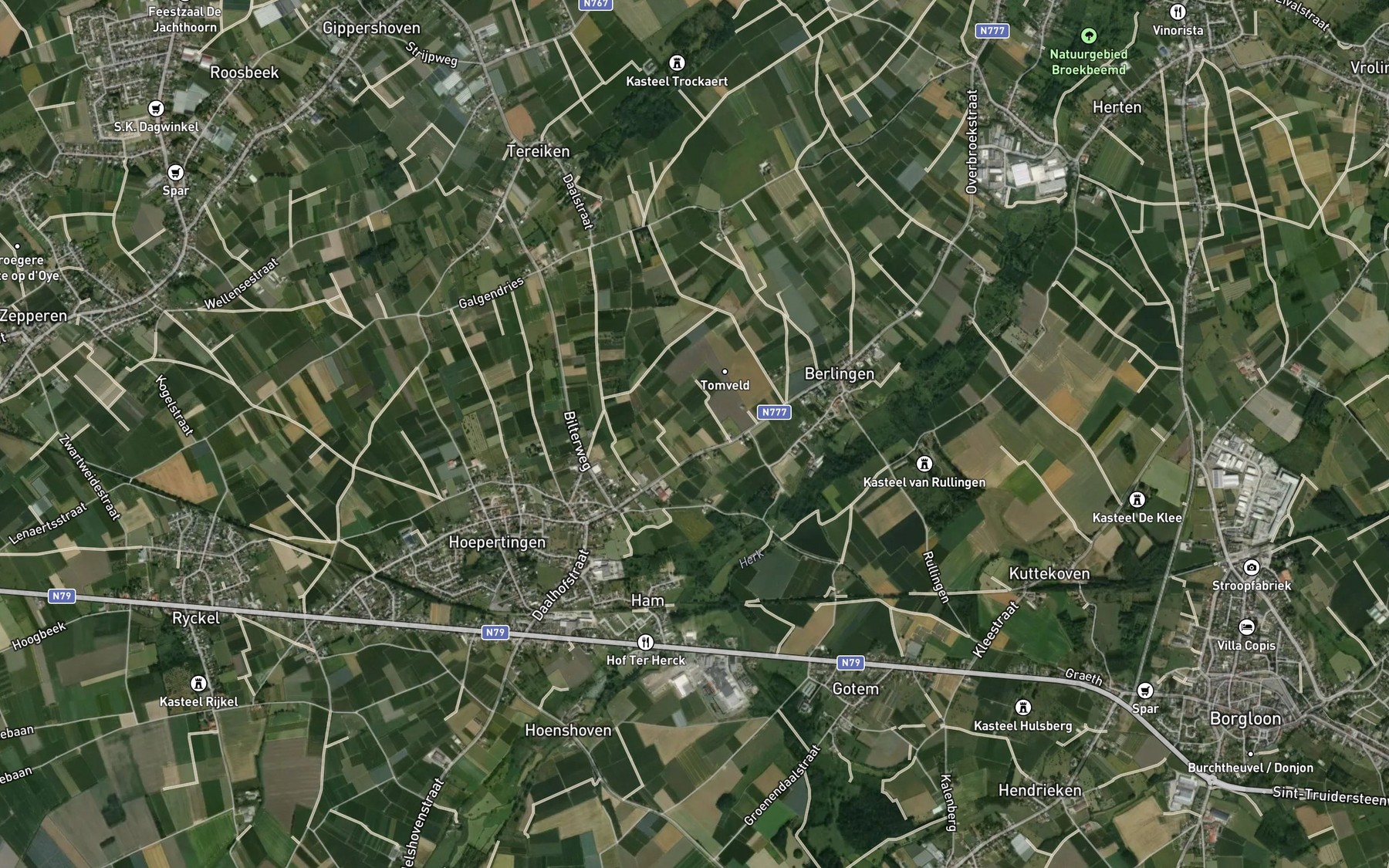 Satellite map of the Golmeerzouwbeek