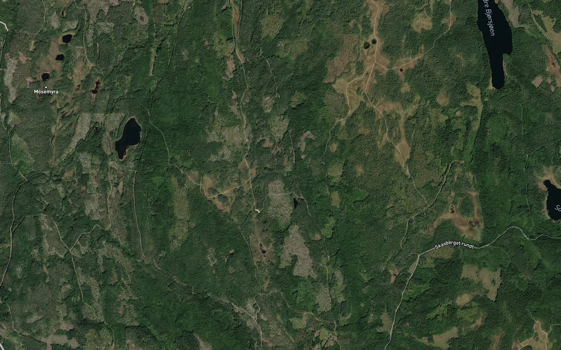 Satellite map of the Aurkyttjennsbekken