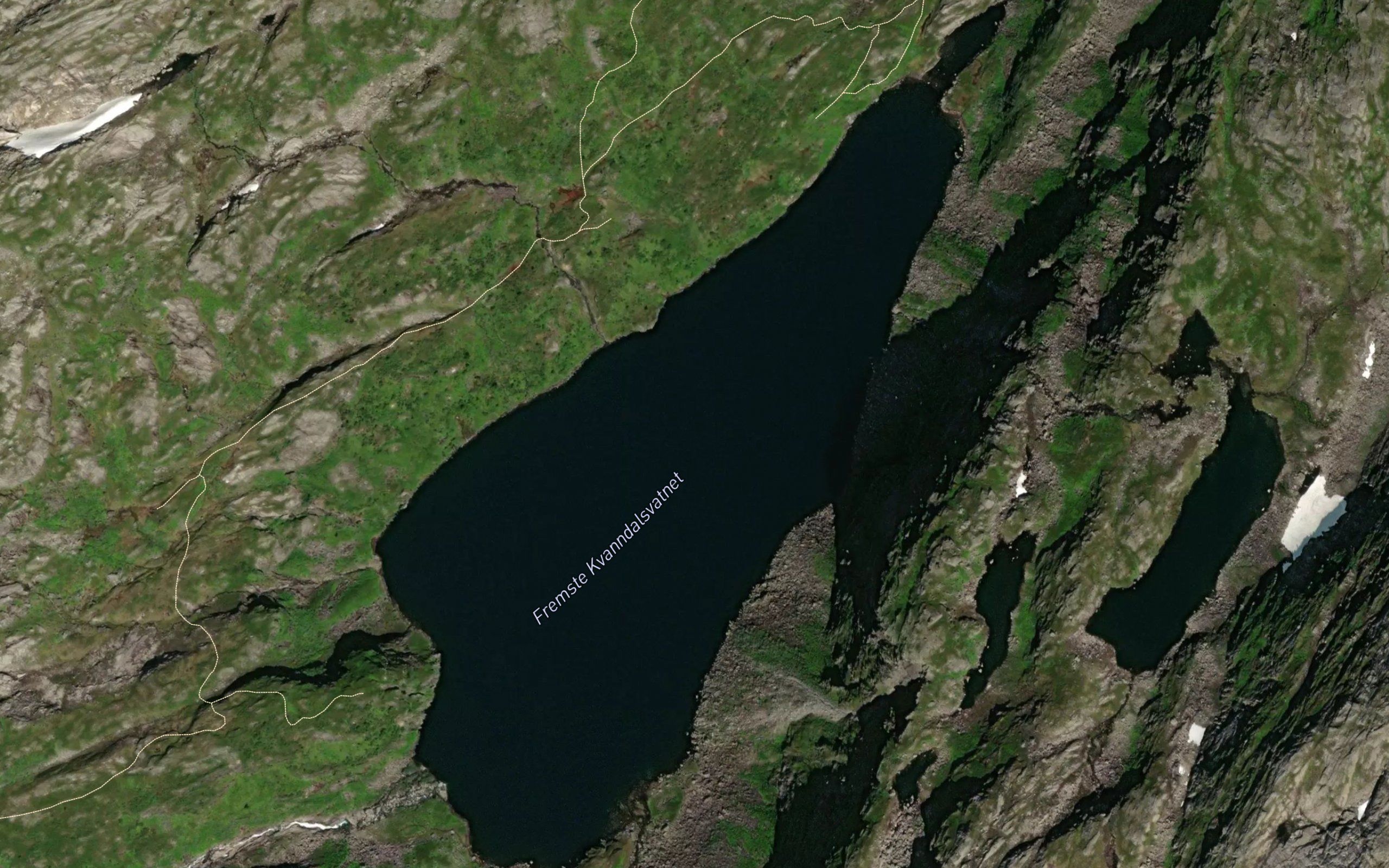 Fremste Kvanndalsvatnet