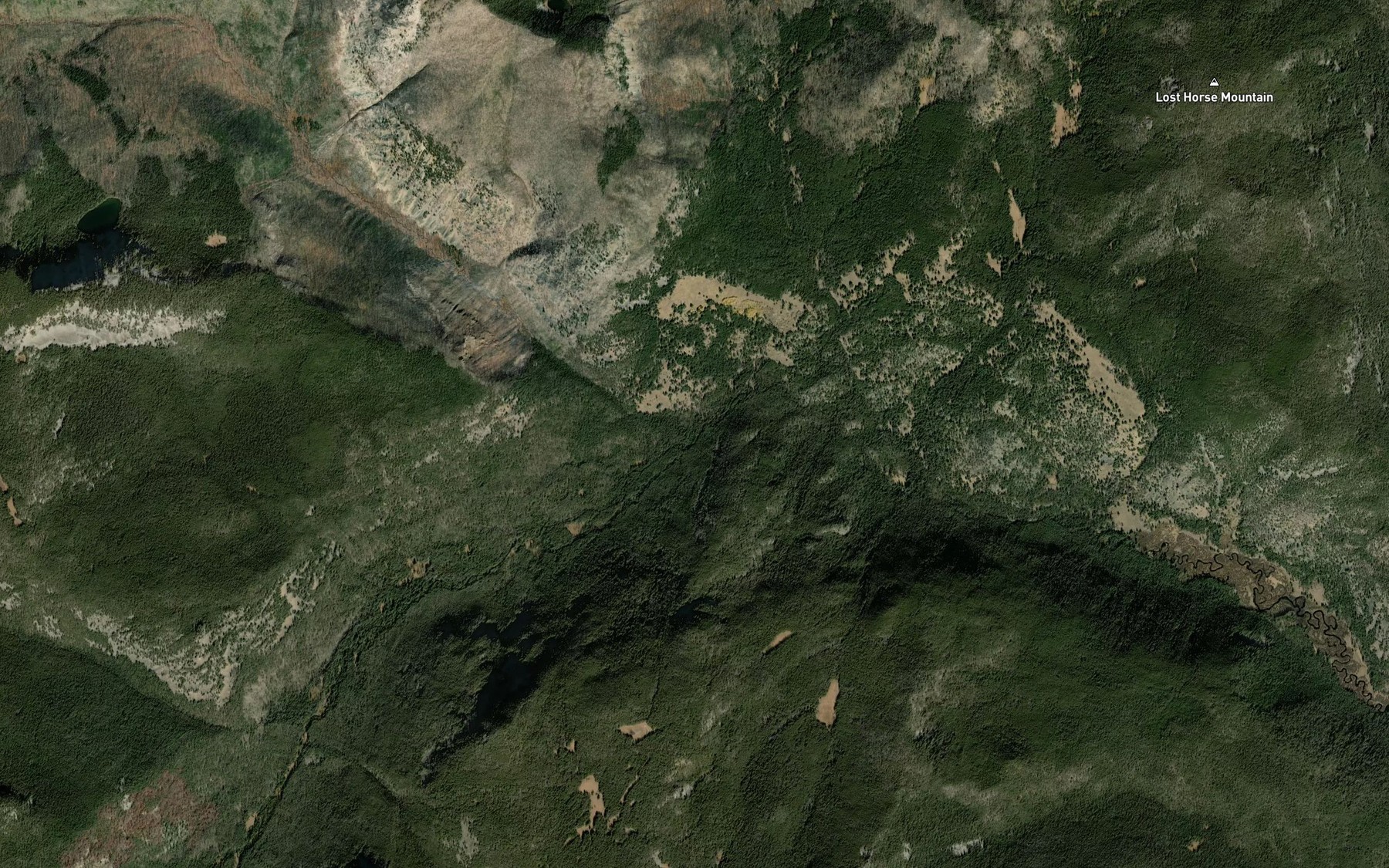 Satellite map of the Stone Creek