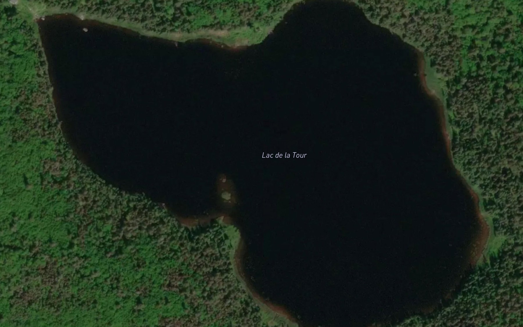 Satellite map of the Lac de la Tour