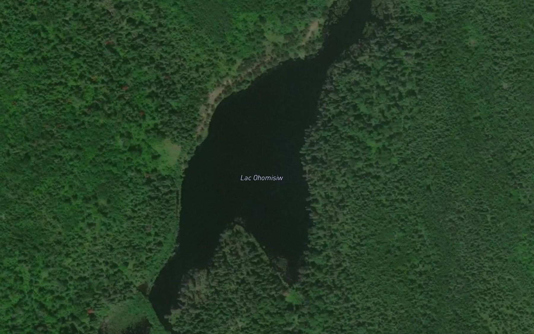 Satellite map of the Lac Ohomisiw