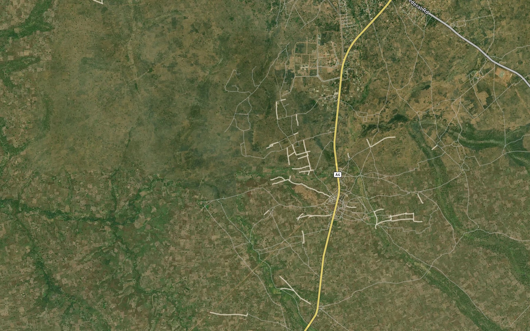 Satellite map of the River Jibir