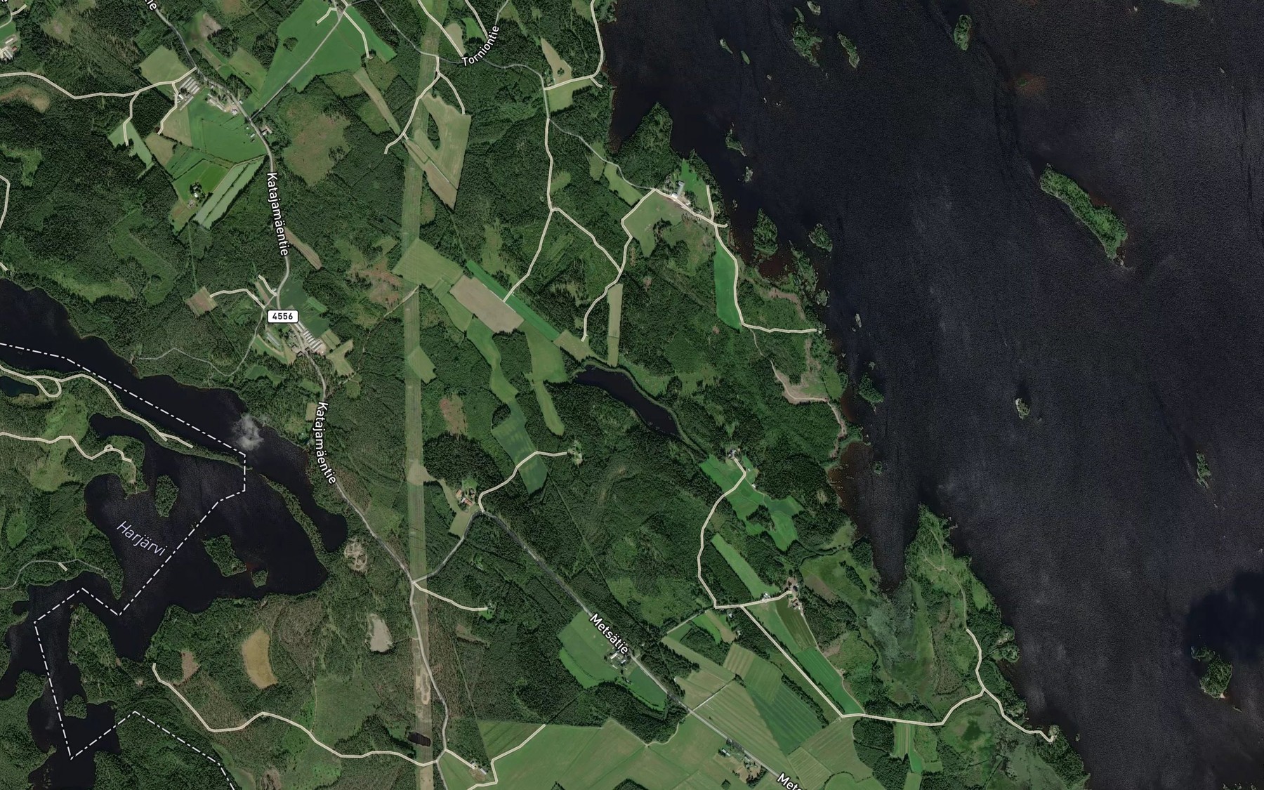 Satellite map of the Mustalampi