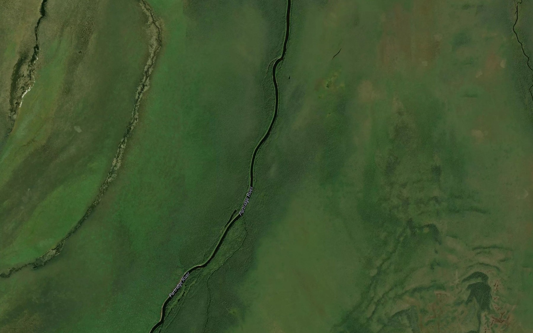 Satellite map of the Paskeyau Creek