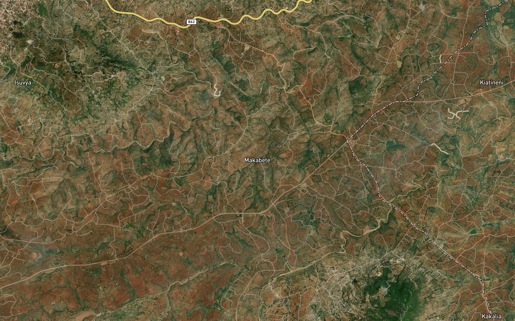 Satellite map of the Kwamaingi Dam