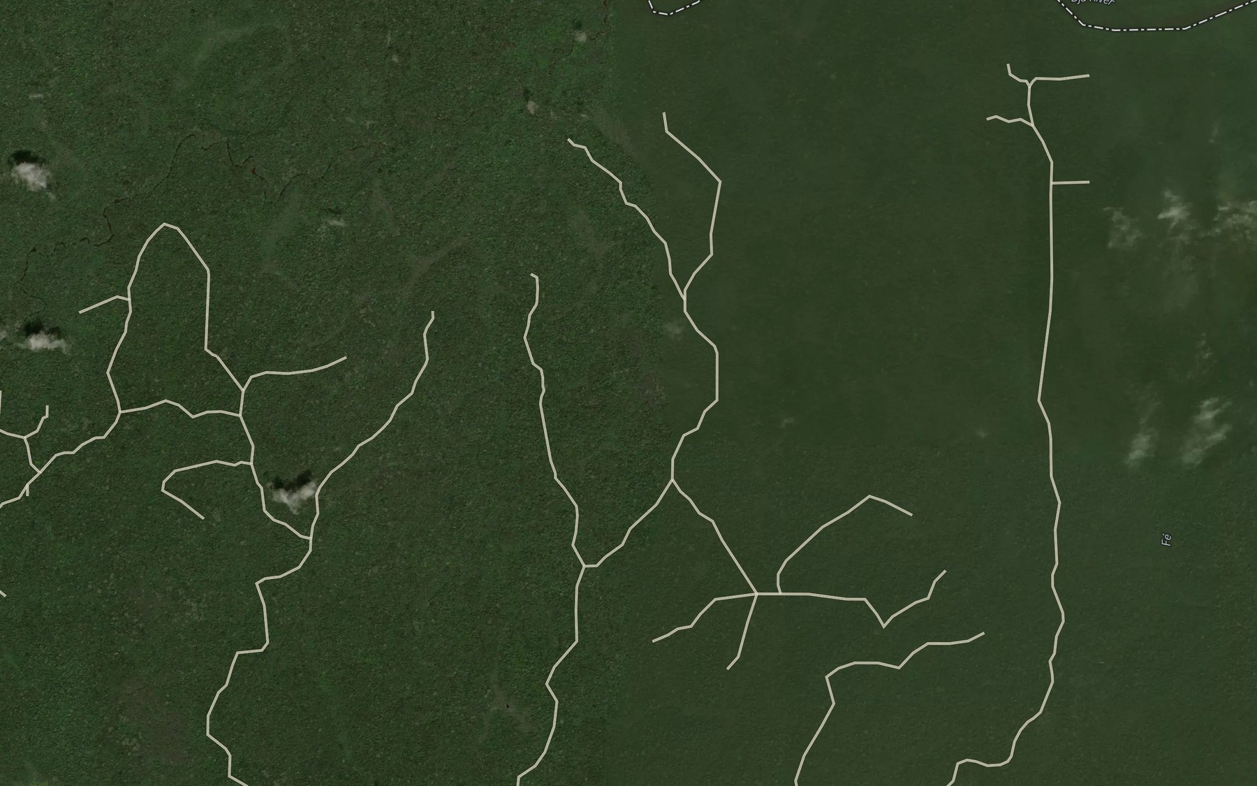 Satellite map of the Mokok
