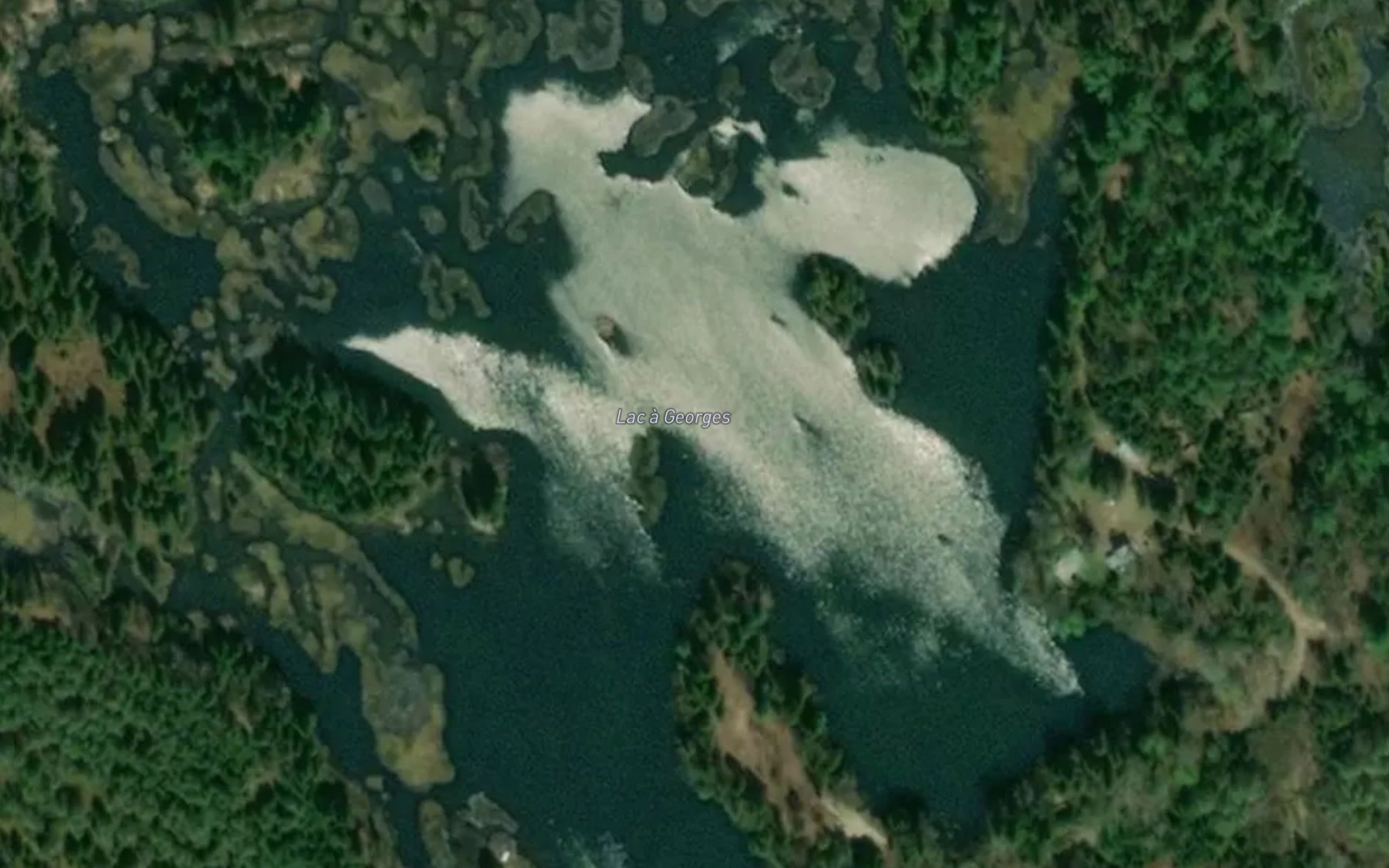 Satellite map of the Lac a Georges