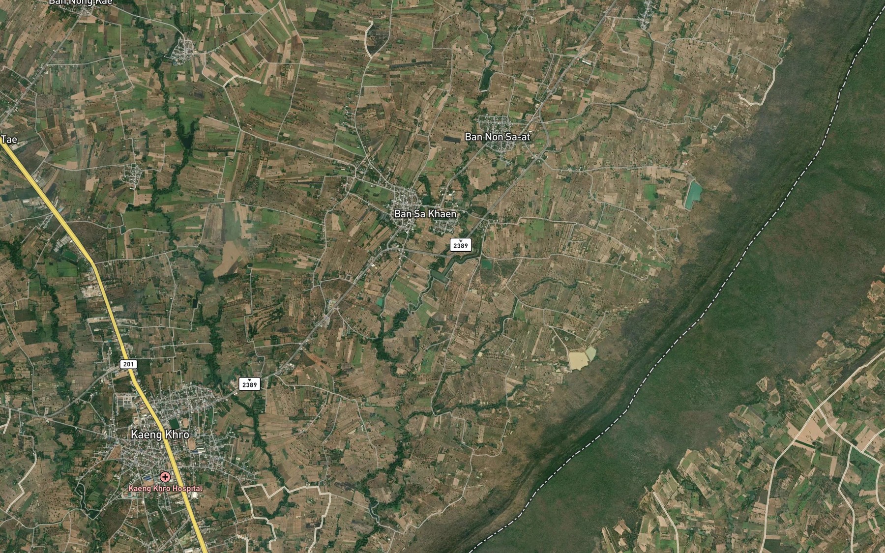 Satellite map of the Nong Lam Huai Yai