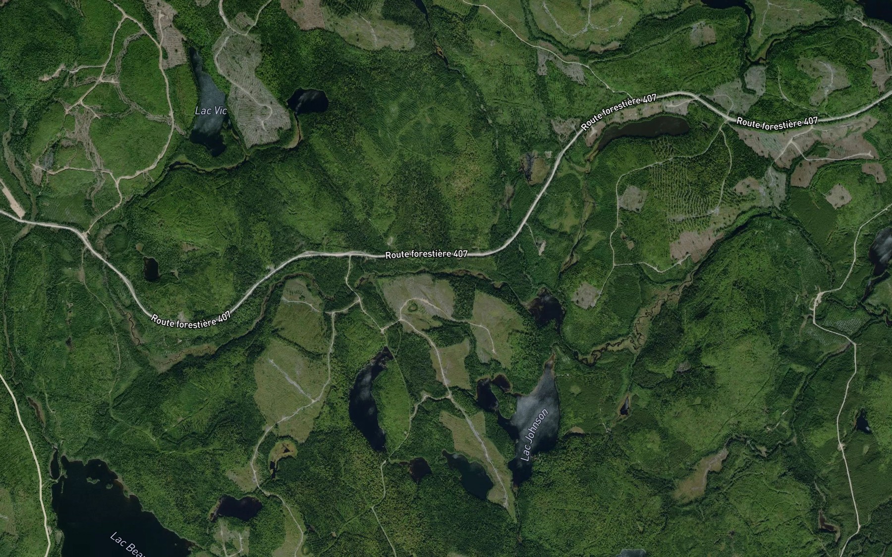 Satellite map of the Lac Gussy