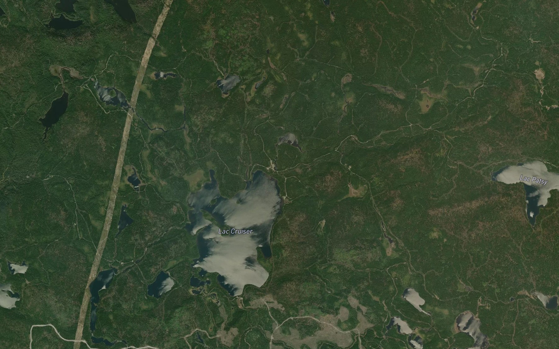 Satellite map of the Ruisseau Patsy