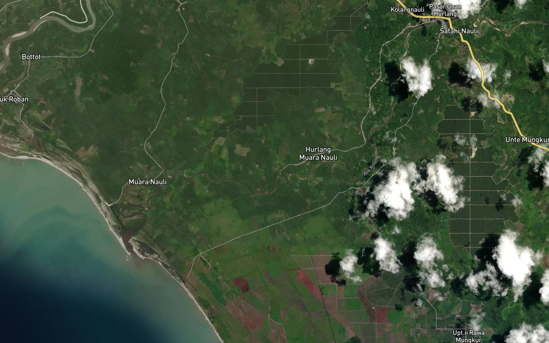 Satellite map of the Danau Sihaba