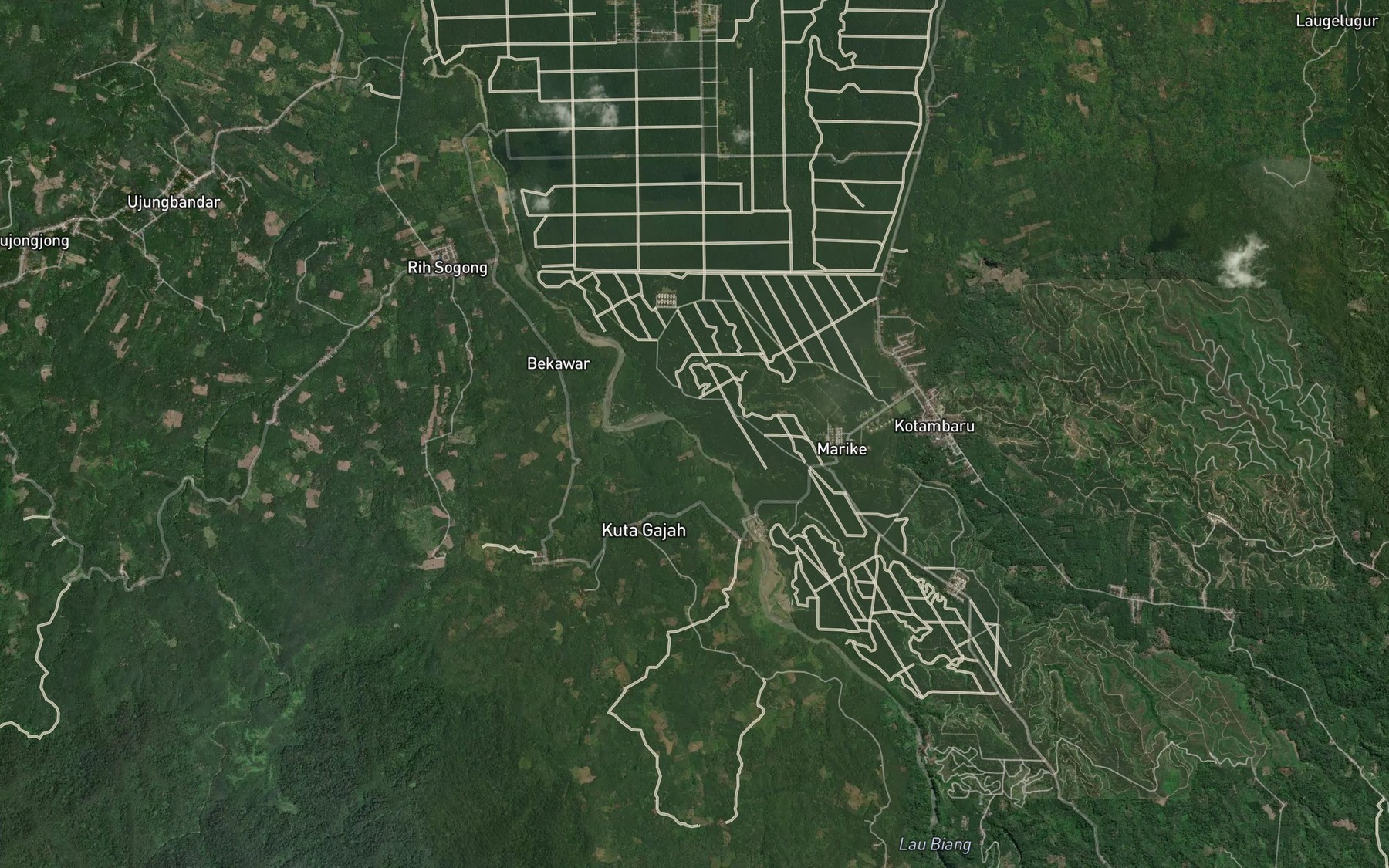 Satellite map of the Lau Po