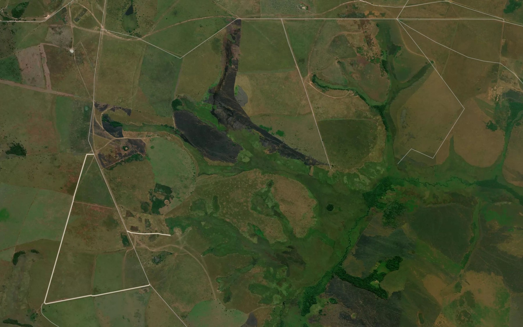 Satellite map of the Kikonge