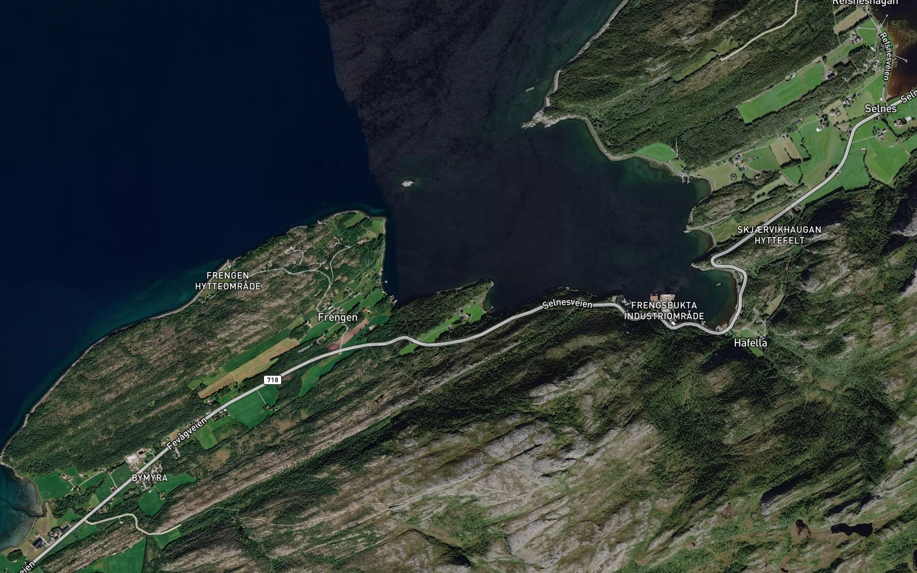 Satellite map of the Sandvika