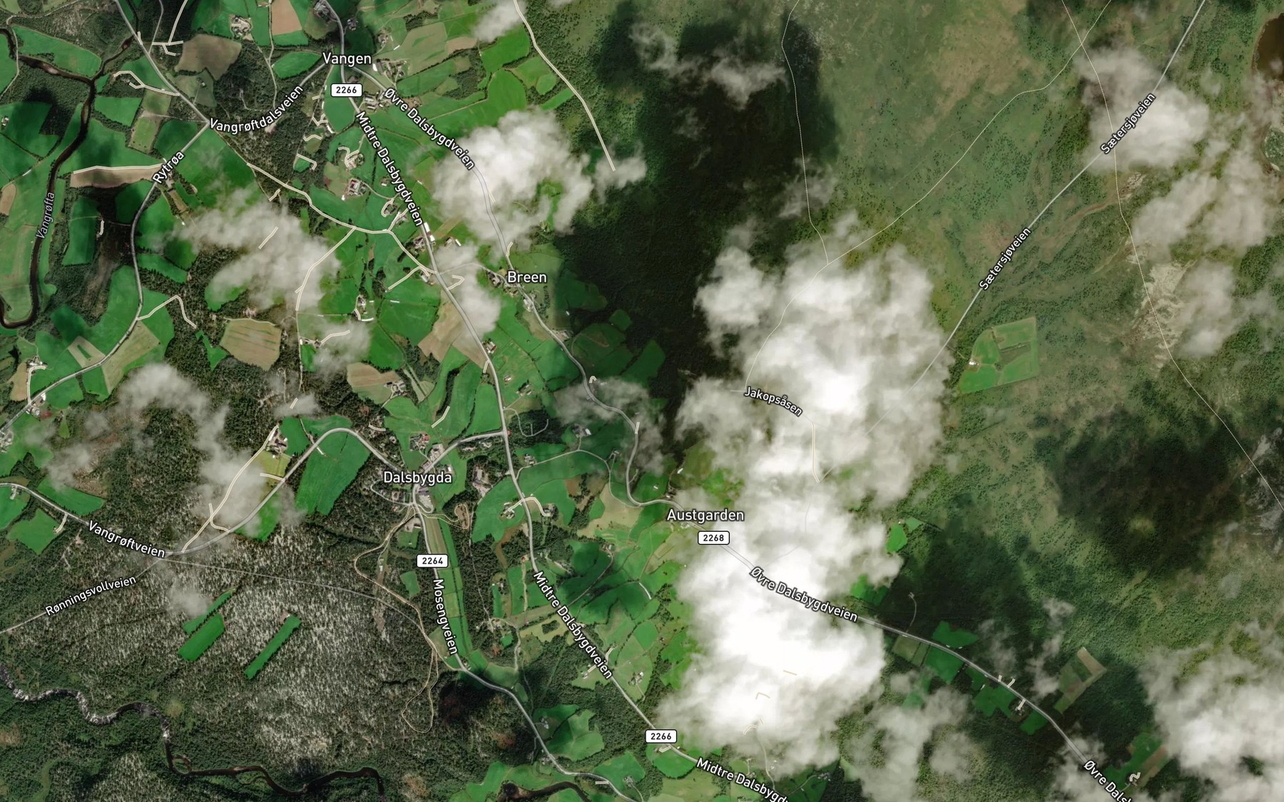 Satellite map of the Kroketbekken