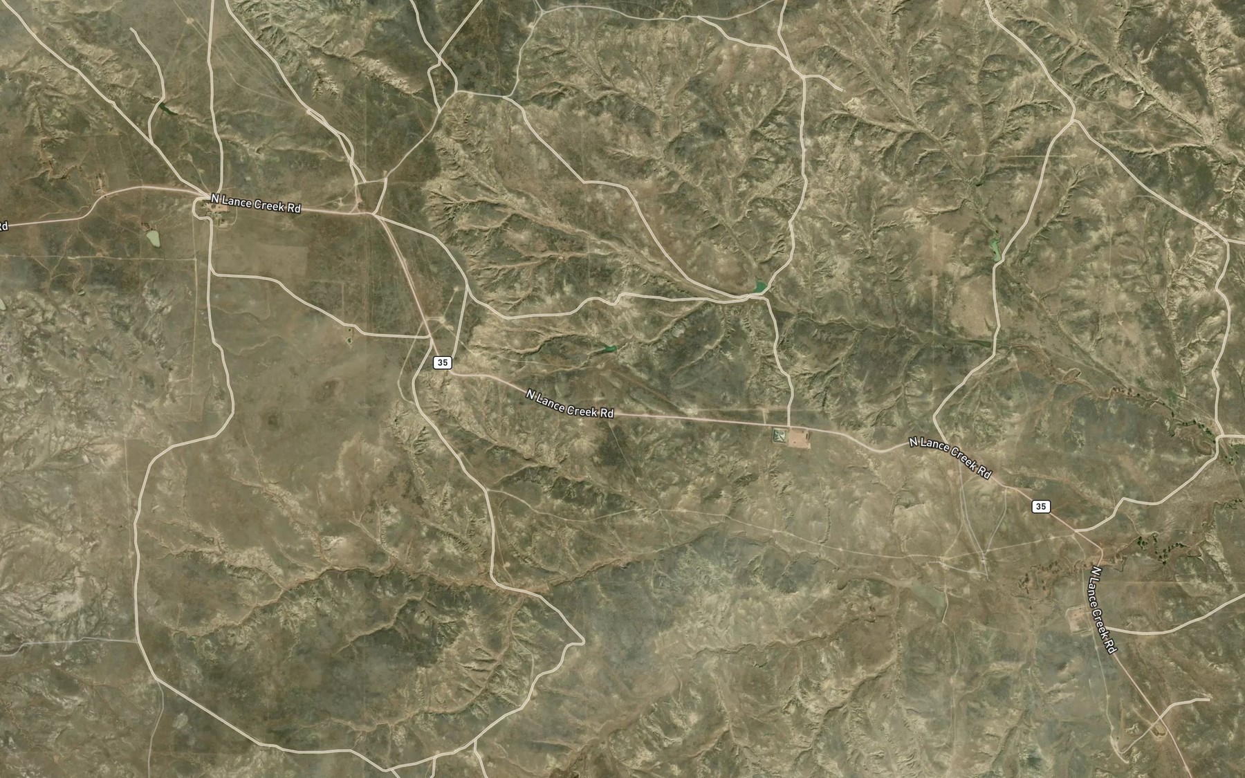 Satellite map of the Arnold Number 1 Reservoir