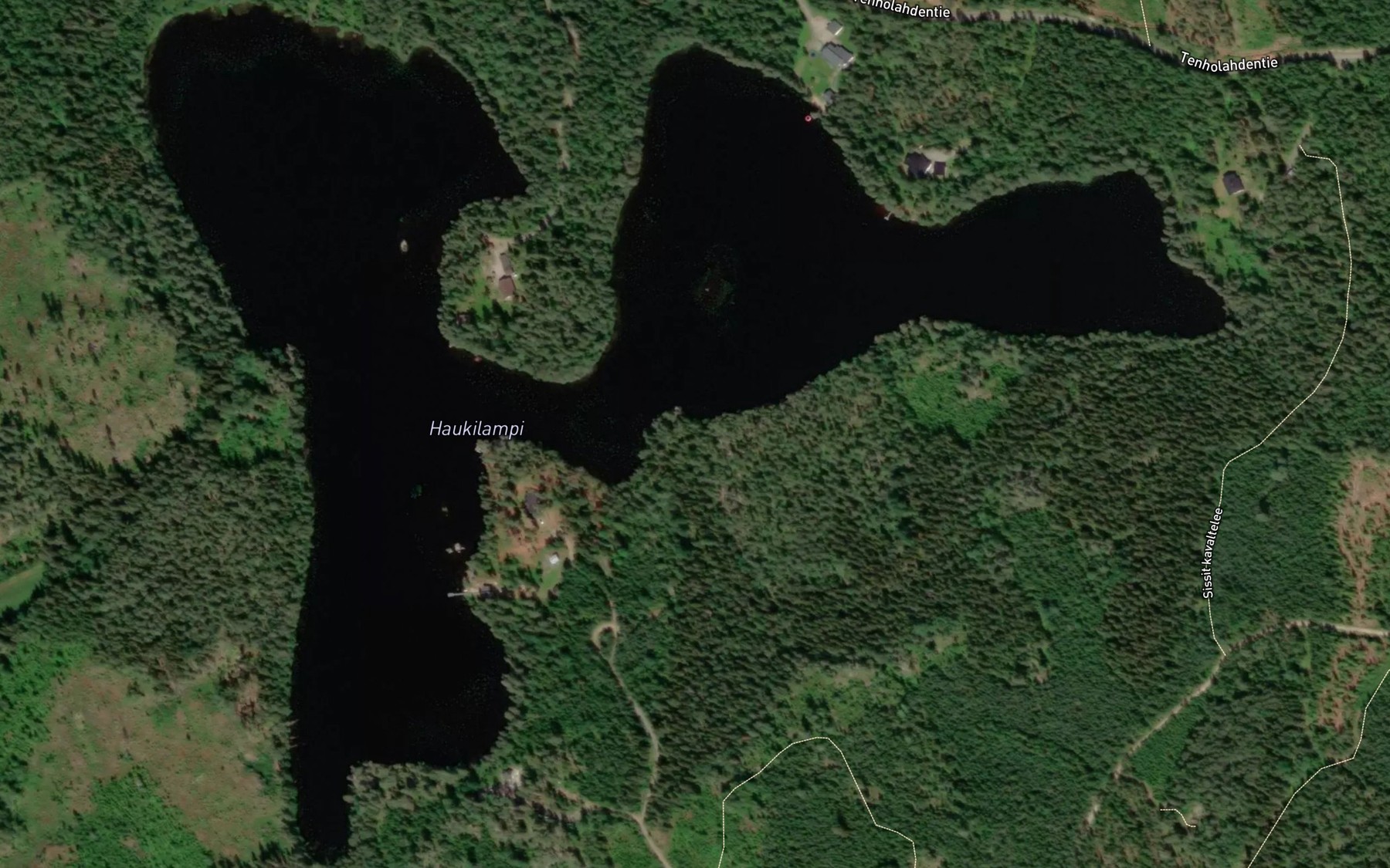 Satellite map of the Haukilampi