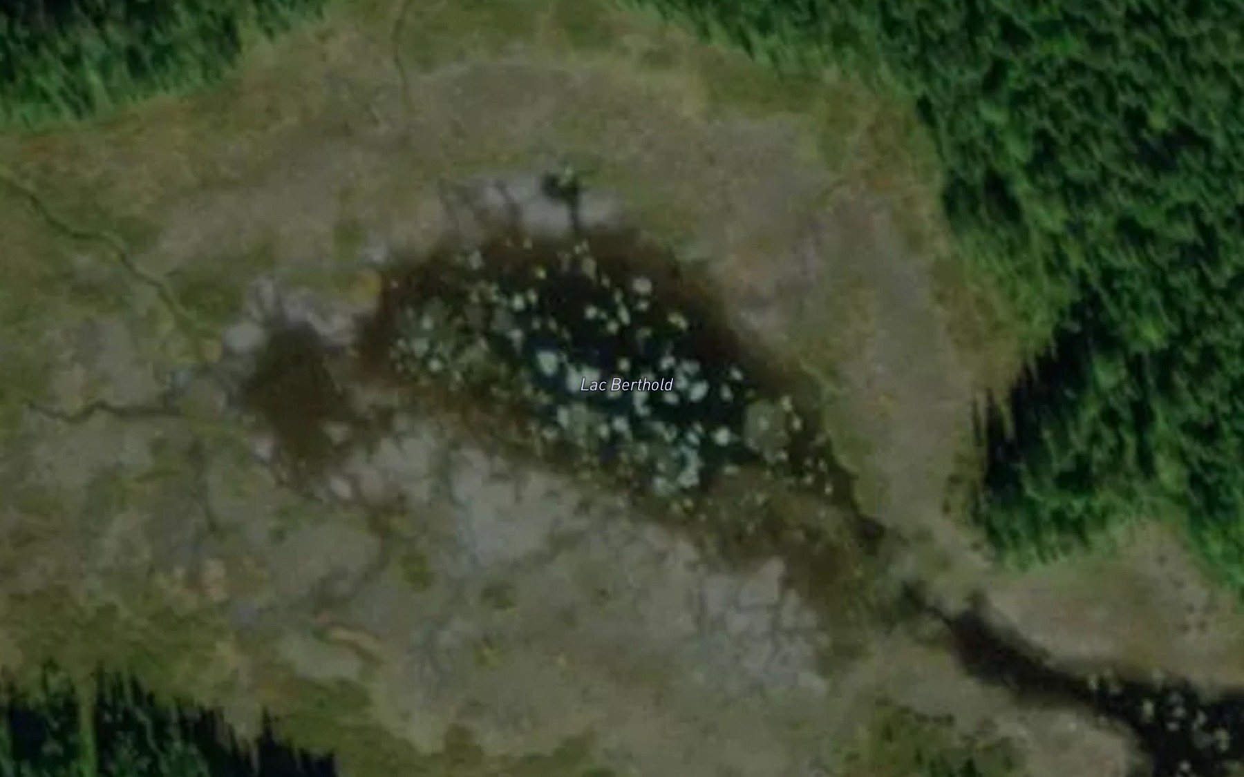 Satellite map of the Lac Berthold