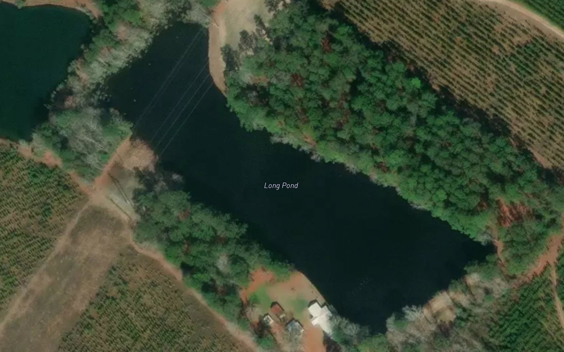 Satellite map of the Long Pond
