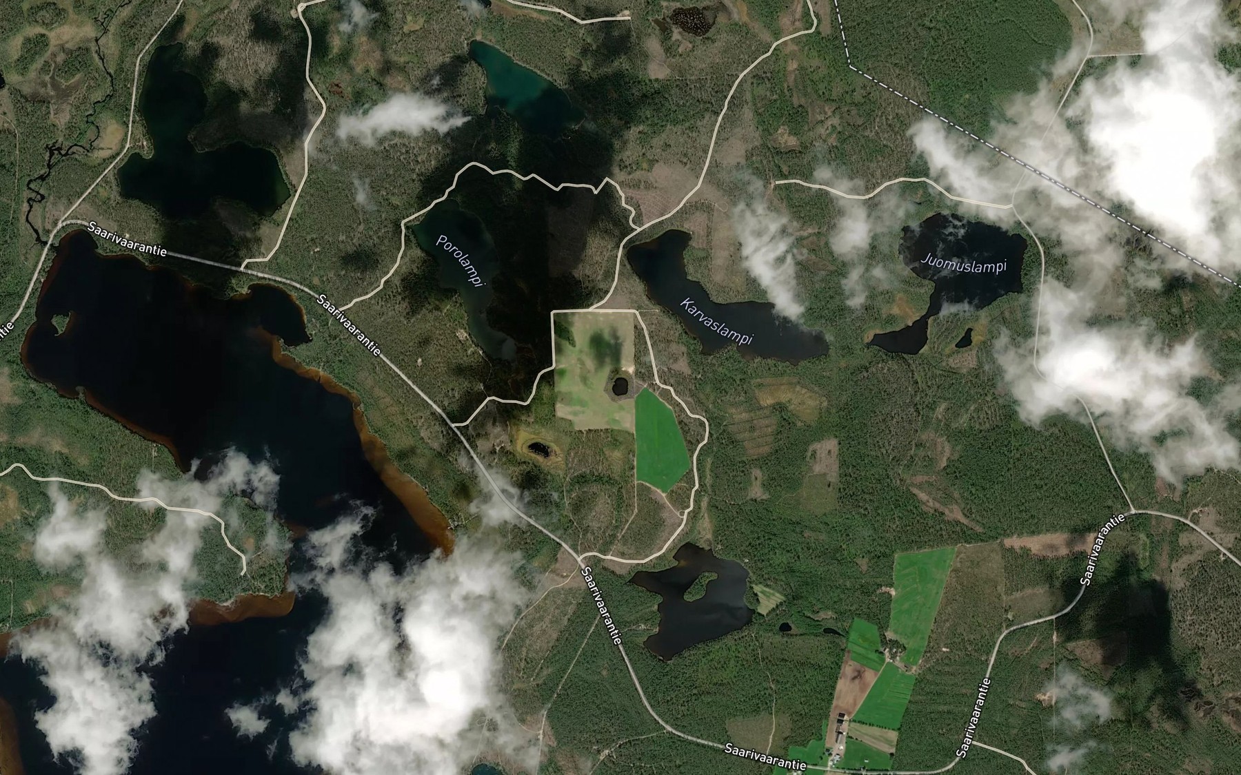 Satellite map of the Lassinlahtauslampi