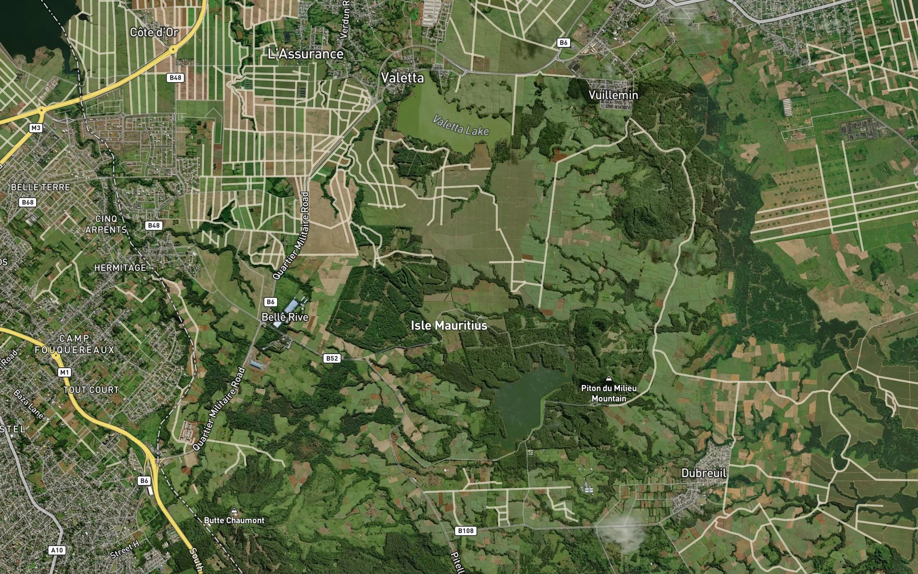 Satellite map of the Feeder Chauvin